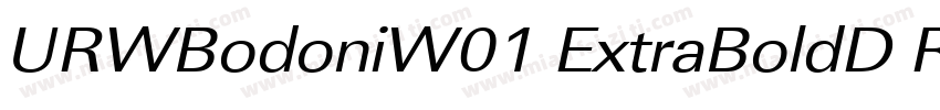 URWBodoniW01 ExtraBoldD Regular字体转换